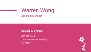Free Modern Flower Shop Business Card Template to Edit Online