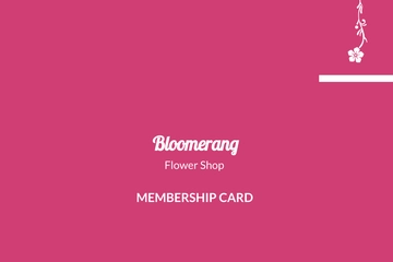 Free Flower Shop Membership Card Template to Edit Online