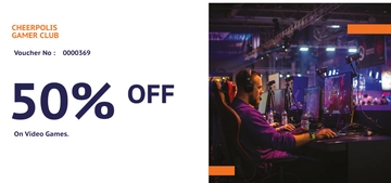 Free Gaming Company Voucher Template to Edit Online