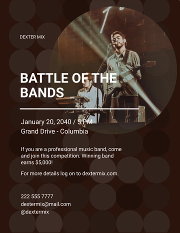 Free Music Band Flyer Template to Edit Online