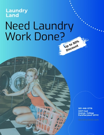 Free Laundry Pamphlet Template to Edit Online