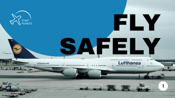 Free Airlines/Aviation Services Presentation Template to Edit Online