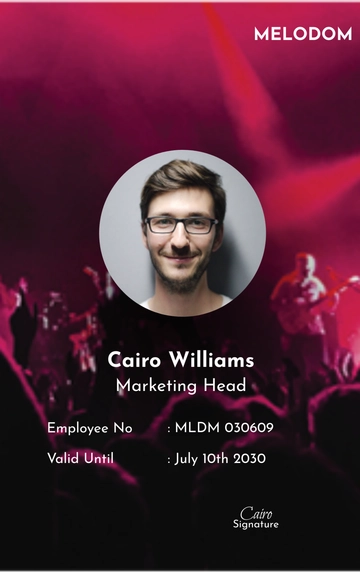 Free Music Festival ID Card Template to Edit Online