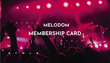 Free Music Festival Membership Card Template to Edit Online
