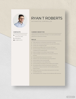 Automotive Controller Resume