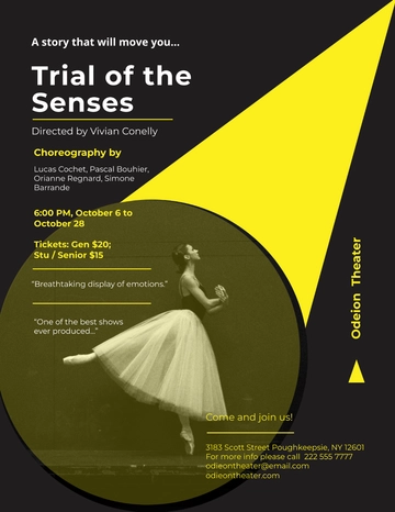 Free Theater Company Flyer Template to Edit Online Free Theater Company Flyer Template to Edit Online