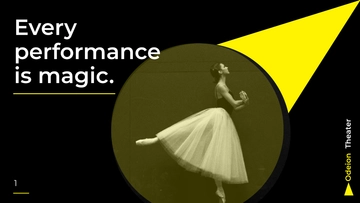 Free Theater Company Presentation Template to Edit Online