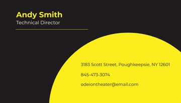 Free Theater Company Business Card Template to Edit Online