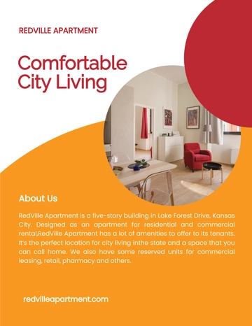 Free Apartment Rental Leaflet Template to Edit Online