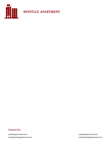 Free Apartment Rental Letterhead Template to Edit Online
