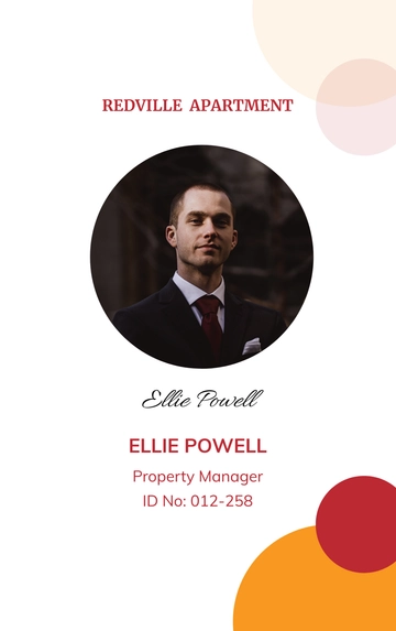 Free Apartment Rental ID Card Template to Edit Online