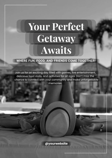 Free Vacation Rental Poster Template to Edit Online