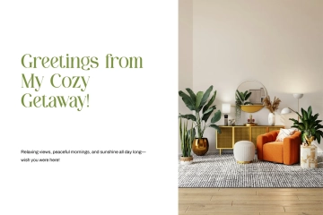 Free Vacation Rental Postcard Template to Edit Online