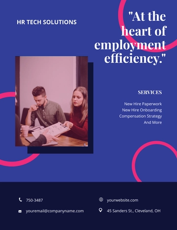 Free Creative HR Flyer Template to Edit Online