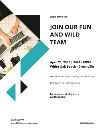 Free Job Announcement Flyer Template to Edit Online