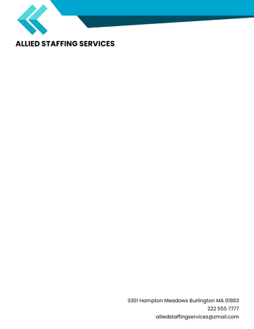 Free Staffing Recruitment Agency Letterhead Template to Edit Online Free Staffing Recruitment Agency Letterhead Template to Edit Online
