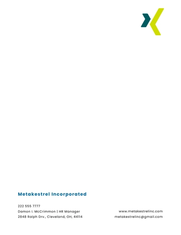 Free HR Management Letterhead Template to Edit Online