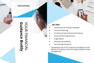 Free Finance Consultant Postcard Template to Edit Online