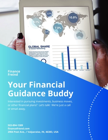 Free Finance Consultant Pamphlet Template to Edit Online