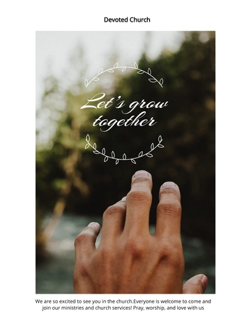 Free Church Pamphlet Template to Edit Online