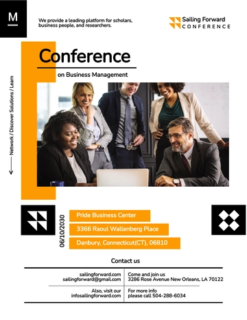 Free Blank Conference Leaflet Template to Edit Online