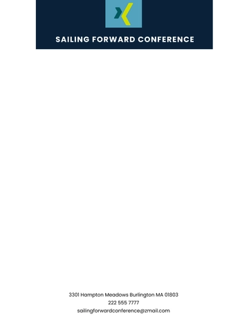 Free Conference Letterhead Template to Edit Online