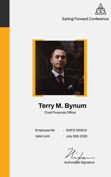 Free Conference ID Card Template to Edit Online