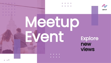 Free Meetup Event Presentation Template to Edit Online