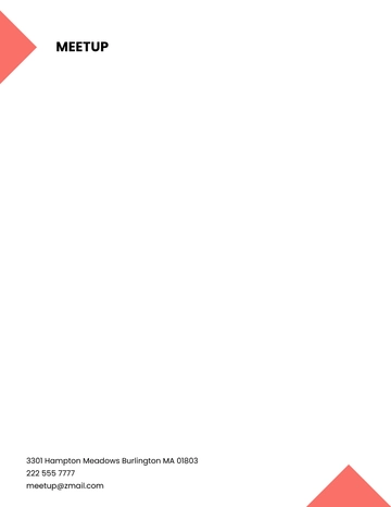 Free Meetup Event Letterhead Template to Edit Online