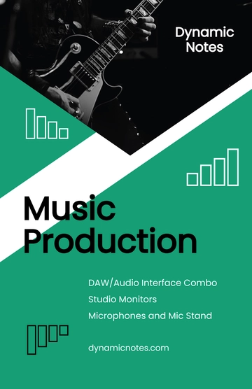 Free Music Production Poster Template to Edit Online