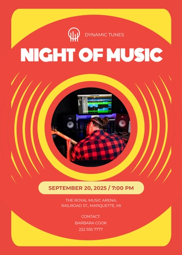 Music Production Invitation Template - Edit Online & Download