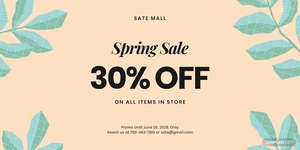 30% Off Holiday Sale Blog Post Template