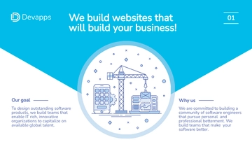 Free Web and Mobile App Development Services Presentation Template to Edit Online