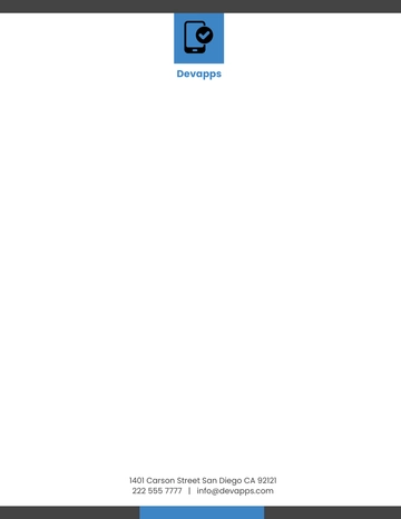 Free Web and Mobile App Development Services Letterhead Template to Edit Online