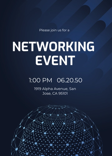 Free Business Networking Invitation Template to Edit Online