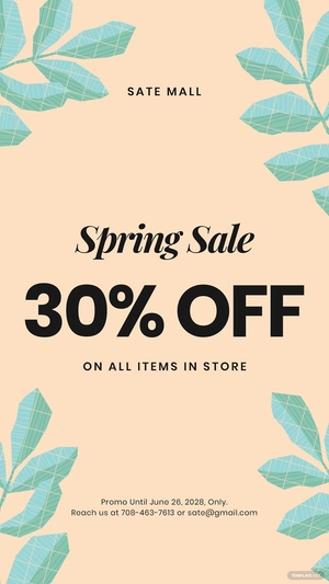30 Off Holiday Sale Instagram Story Template