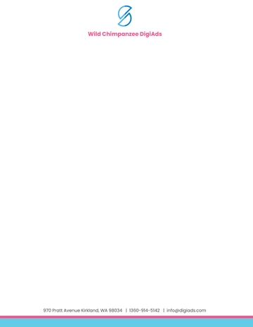Free Digital-Advertising Agency Letterhead Template to Edit Online