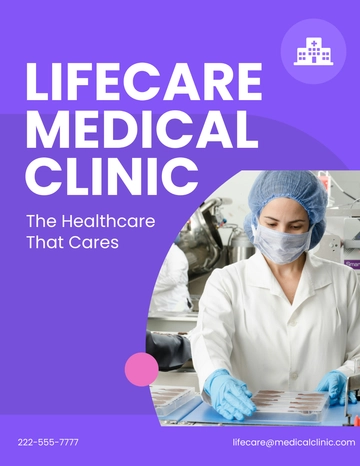 Free Simple Clinic Flyer Template to Edit Online