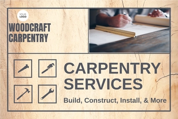 Free Carpenter Postcard Template to Edit Online
