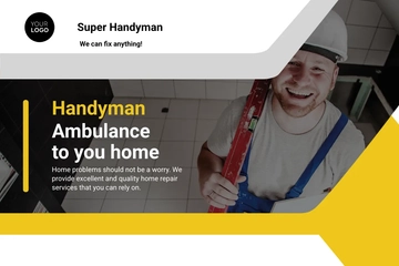 Free Handyman Postcard Template to Edit Online
