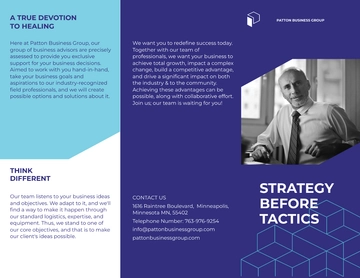 Free Business Advisor Tri-Fold Brochure Template to Edit Online
