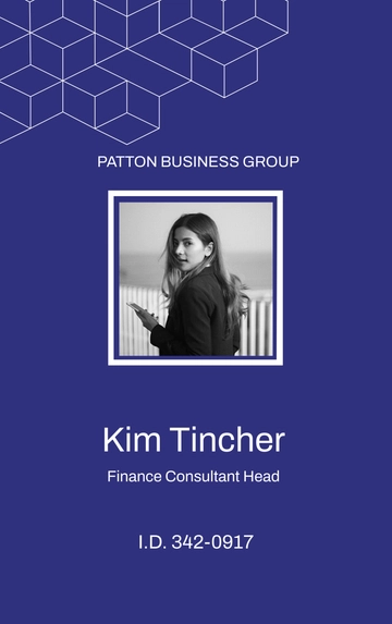 Free Business Advisor ID Card Template to Edit Online