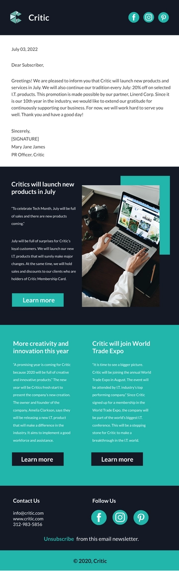 Free Simple IT Newsletter Template to Edit Online Free Simple IT Newsletter Template to Edit Online