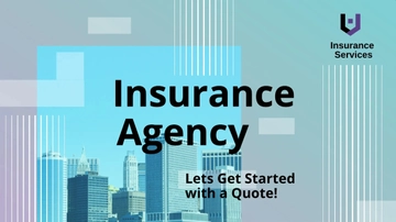 Free Insurance Agency Presentation Template to Edit Online