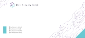 Free Minimalist IT & Software Envelope Template to Edit Online