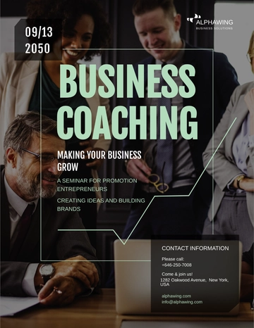 Free Business Coach Flyer Template to Edit Online