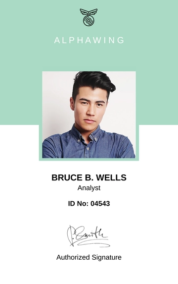 Free Business Coach ID Card Template to Edit Online