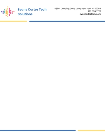 Free Simple IT Letterhead Template to Edit Online