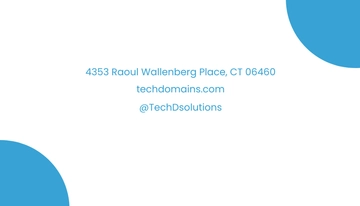 Free Simple IT Support Business Card Template to Edit Online