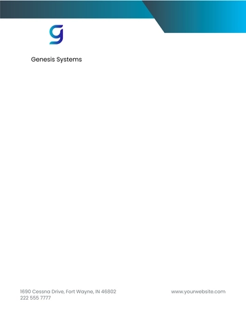 Free Software Company Letterhead Template to Edit Online